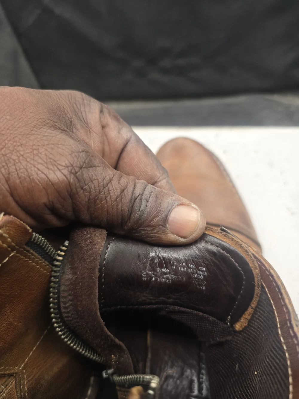 Timberland Brown Leather Chukka Boots with Side Zipper